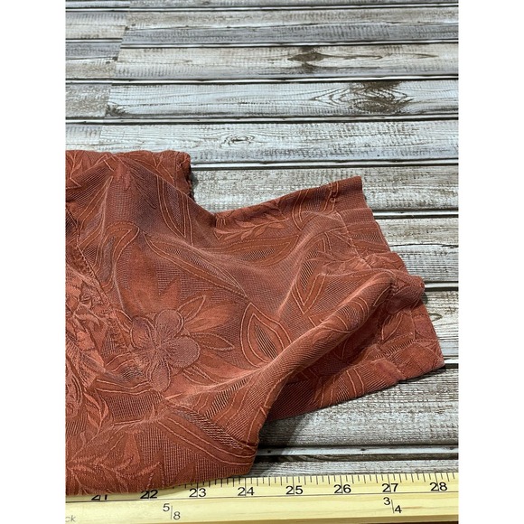 Tommy Bahama Shirt Sleeve Button Down Burgundy 100% Silk Size L - Picture 5 of 5